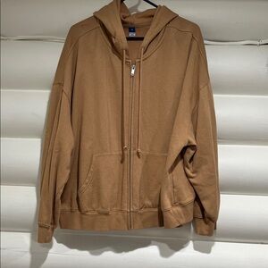 Old Navy Beige Zip-Up Hoodie - 3X
